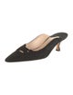 Manolo Blahnik Maysale Suede Mules