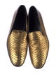 Manolo Blahnik Snakeskin Loafers