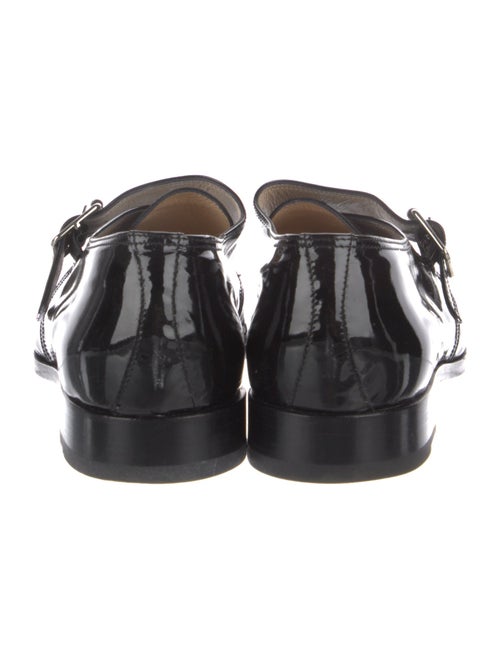 Manolo Blahnik Patent Leather Monk Straps