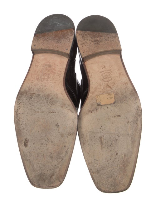 Manolo Blahnik Patent Leather Monk Straps