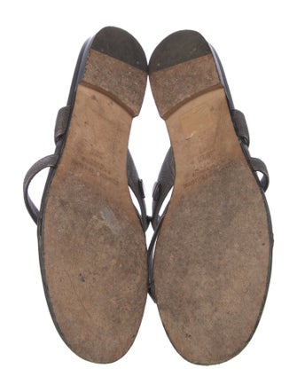 Manolo Blahnik Susa Leather Slides