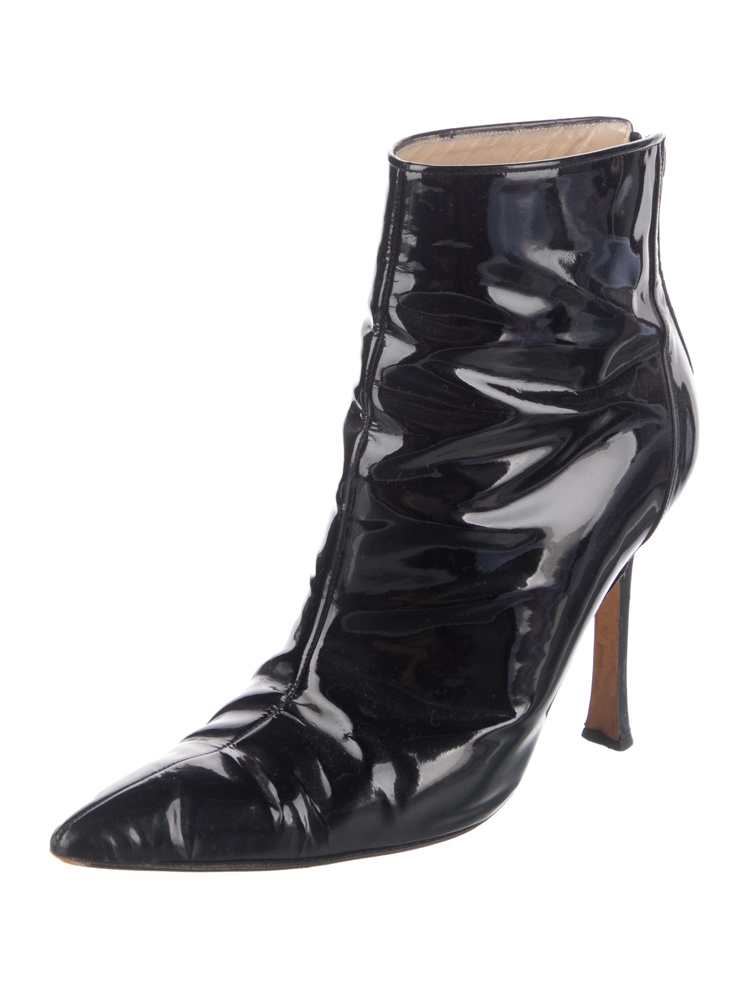 Manolo Blahnik Patent Leather Boots