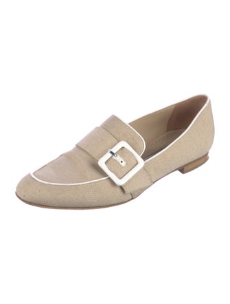 Manolo Blahnik Canvas Loafers
