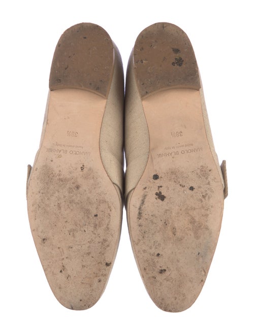 Manolo Blahnik Canvas Loafers