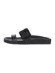 Manolo Blahnik Mayfu Leather Slides
