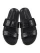 Manolo Blahnik Mayfu Leather Slides