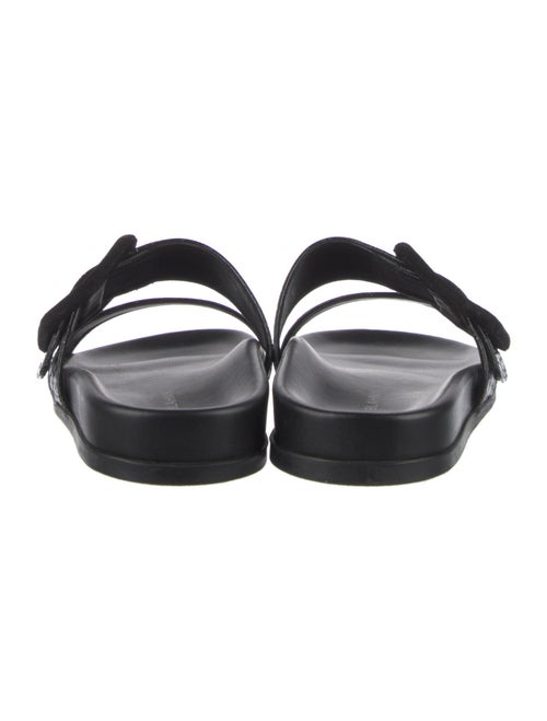 Manolo Blahnik Mayfu Leather Slides