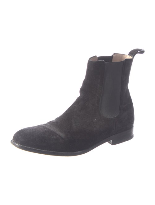 Manolo Blahnik Suede Chelsea Boots