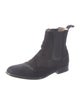 Manolo Blahnik Suede Chelsea Boots
