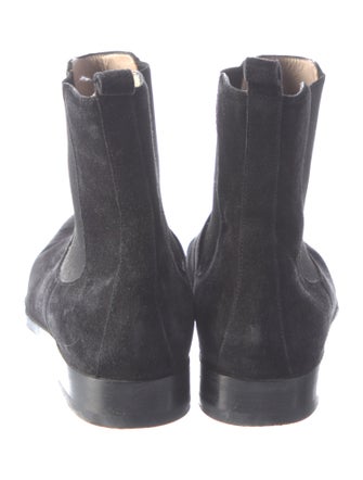 Manolo Blahnik Suede Chelsea Boots
