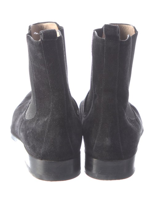 Manolo Blahnik Suede Chelsea Boots