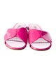 Manolo Blahnik Houramu Patent Leather Slides
