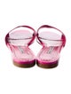 Manolo Blahnik Houramu Patent Leather Slides