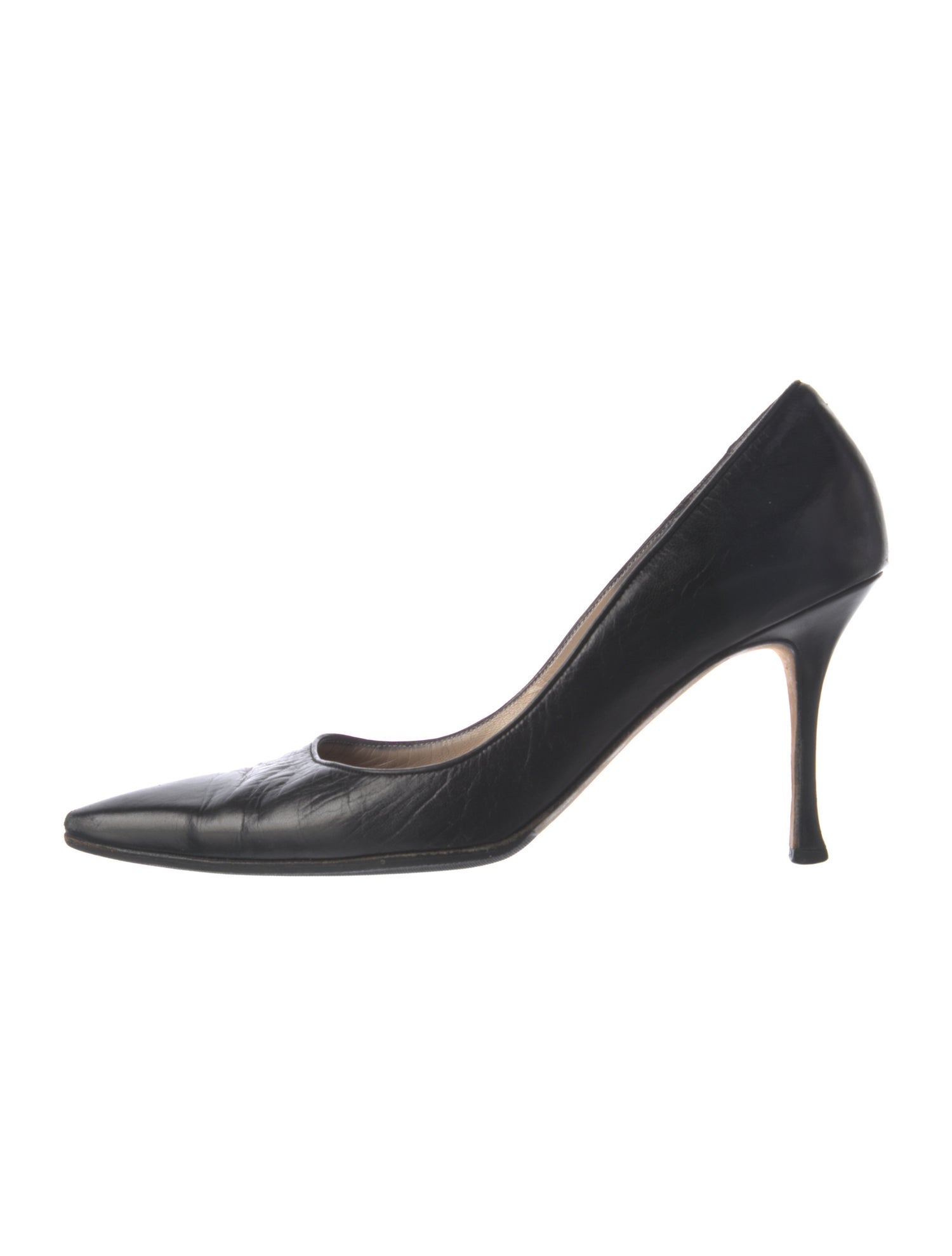Manolo Blahnik Bb Calf Leather Pumps
