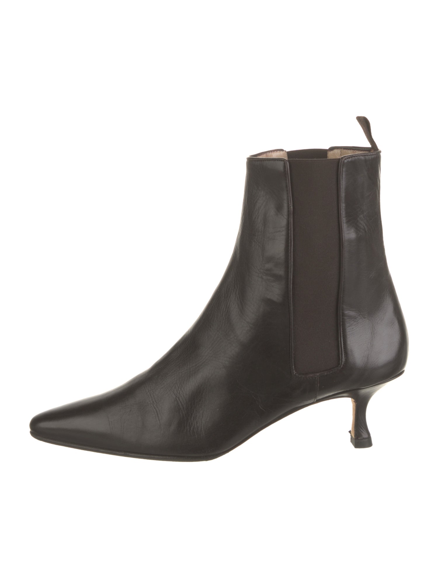 Manolo Blahnik Leather Chelsea Boots