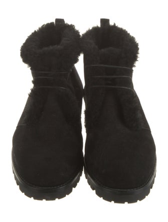 Manolo Blahnik Mircus Suede Lace-Up Boots