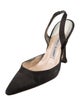 Manolo Blahnik Satin Slingback Pumps