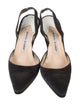 Manolo Blahnik Satin Slingback Pumps