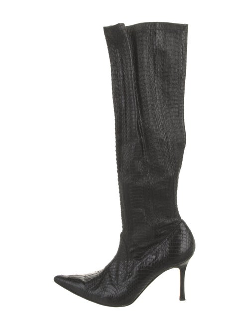 Manolo Blahnik Snakeskin Boots