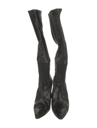 Manolo Blahnik Snakeskin Boots