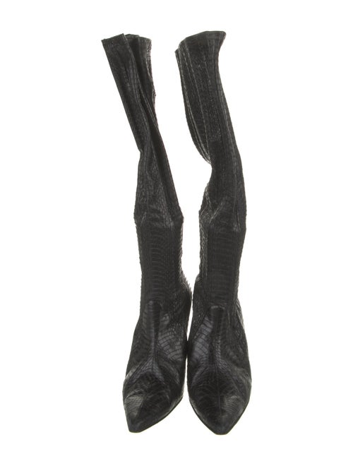 Manolo Blahnik Snakeskin Boots