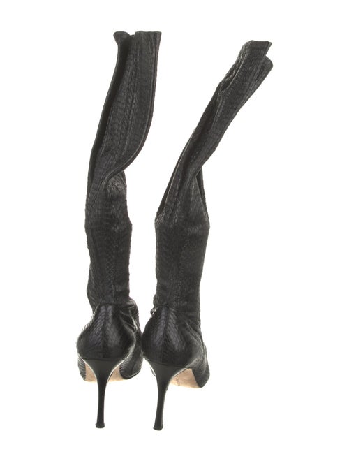Manolo Blahnik Snakeskin Boots