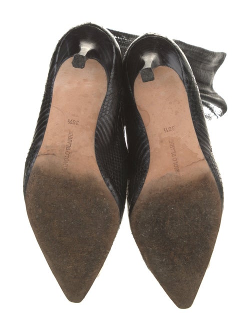 Manolo Blahnik Snakeskin Boots