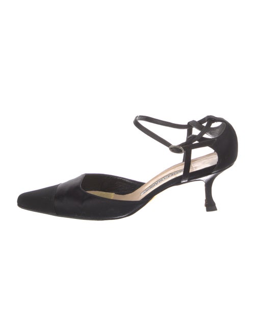 Manolo Blahnik Gala Suede D'Orsay Pumps