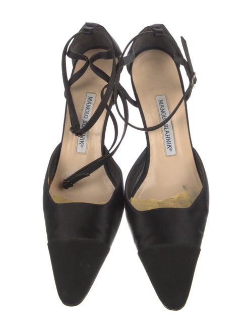 Manolo Blahnik Gala Suede D'Orsay Pumps
