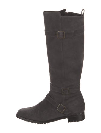 Manolo Blahnik Suede Riding Boots