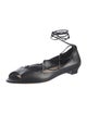 Manolo Blahnik Leather Ballet Flats