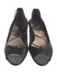 Manolo Blahnik Leather Ballet Flats