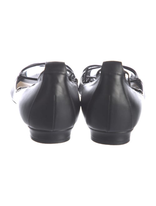 Manolo Blahnik Leather Ballet Flats