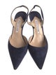 Manolo Blahnik Carolyne Suede Slingback Pumps