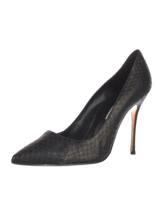 Manolo Blahnik Snakeskin Pumps