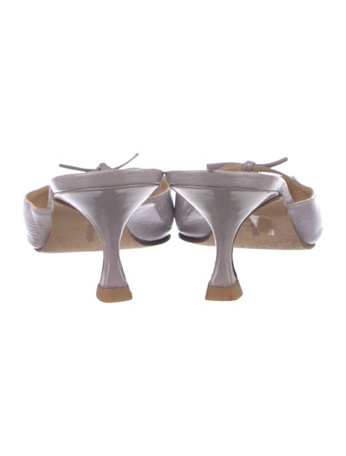 Manolo Blahnik Maysale Patent Leather Mules