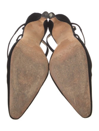 Manolo Blahnik Velvet Mules