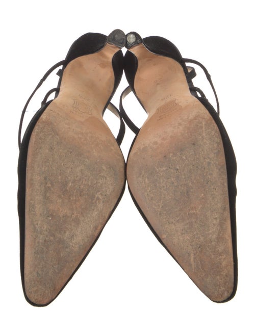 Manolo Blahnik Velvet Mules