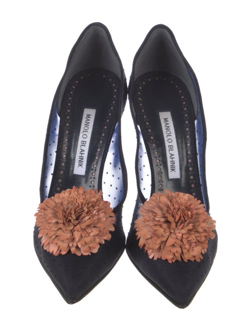 Manolo Blahnik Sohemias Mesh Pumps