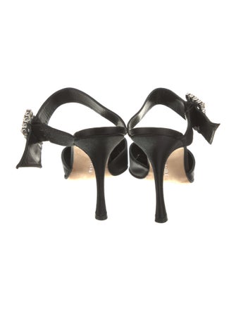 Manolo Blahnik Satin Mules