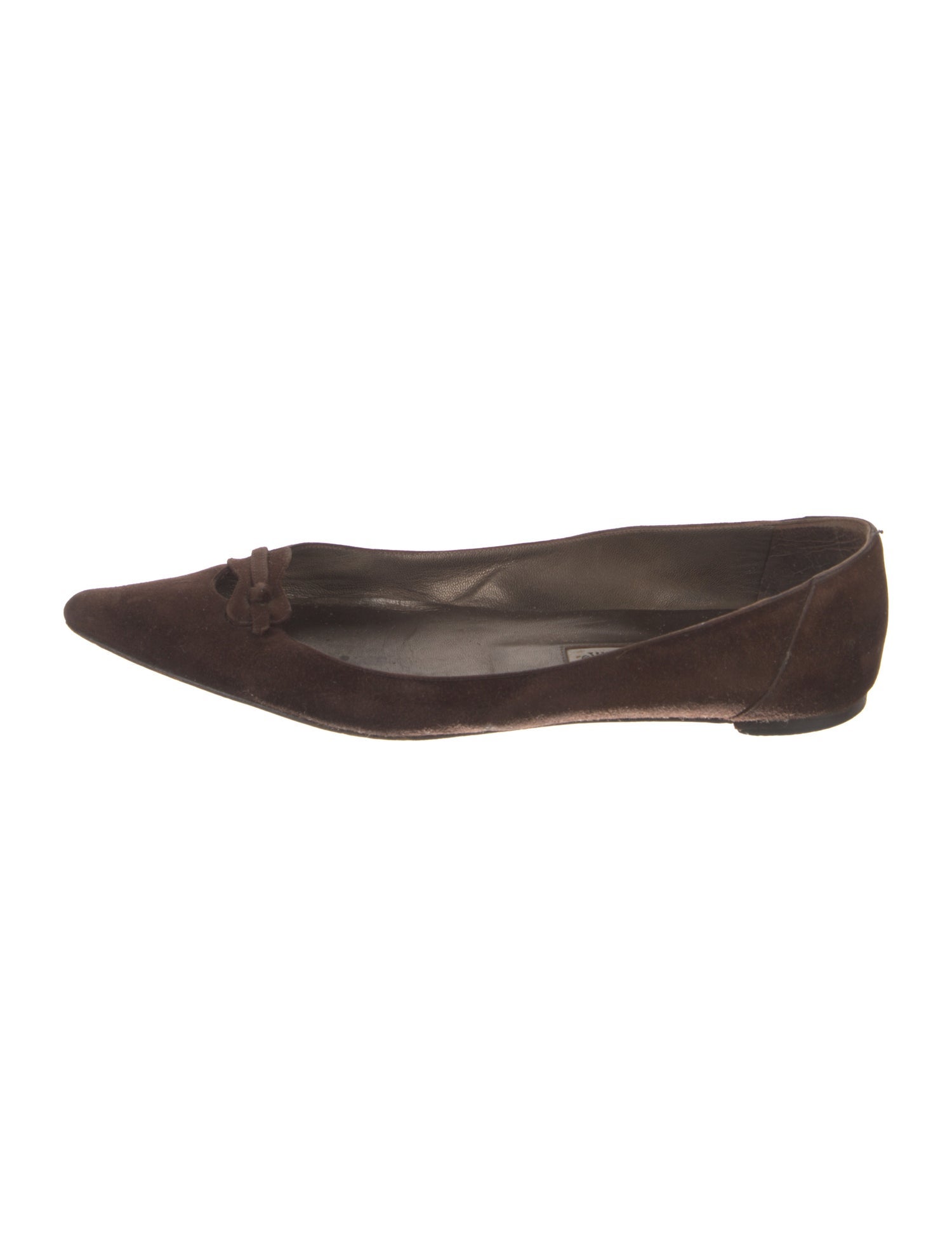 Manolo Blahnik Suede Ballet Flats