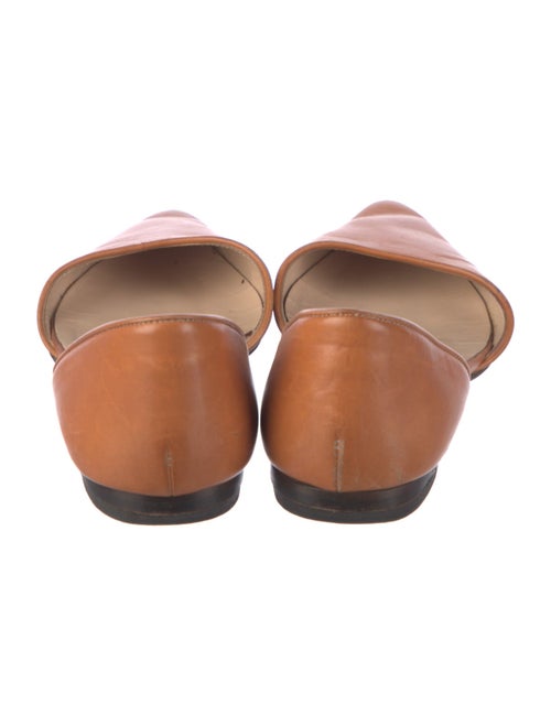 Manolo Blahnik Leather D'Orsay Flats