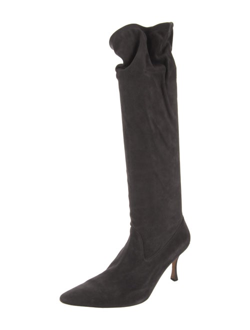 Manolo Blahnik Pascalare Suede Boots