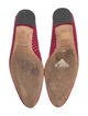 Manolo Blahnik Suede Mesh Accents Flats