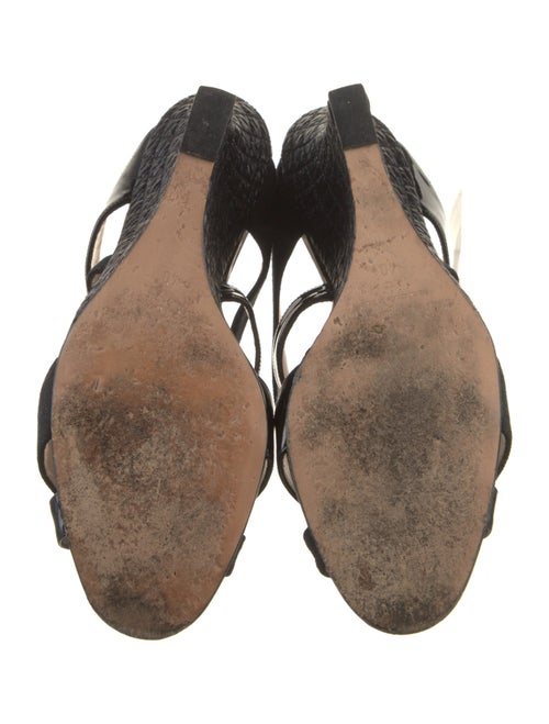 Manolo Blahnik Patent Leather Slides