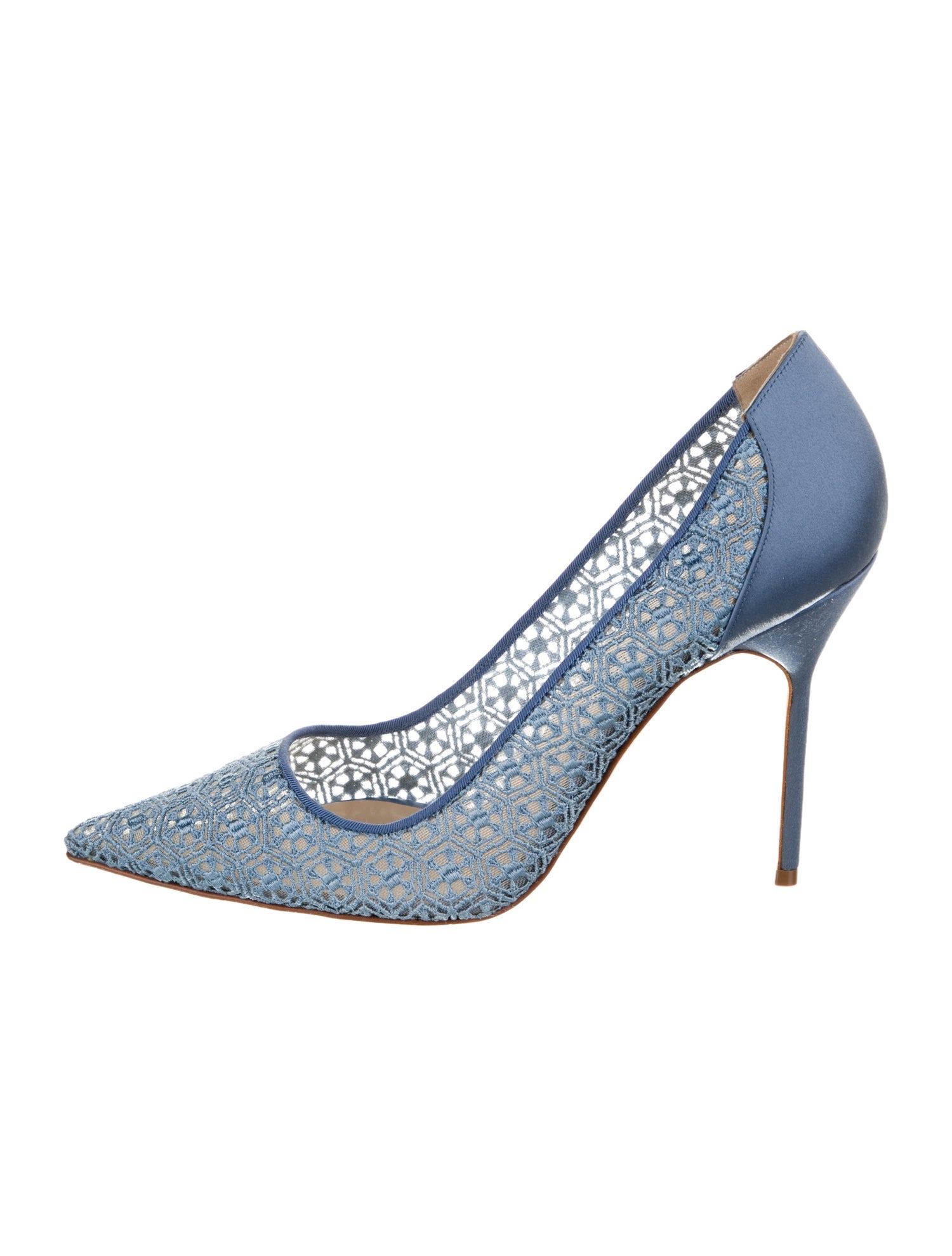 Manolo Blahnik Bbla 105 Lace Pumps