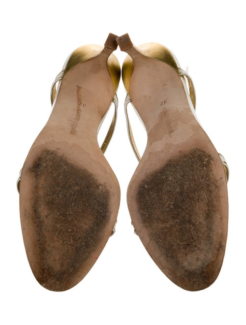 Manolo Blahnik Patent Leather Slides