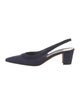 Manolo Blahnik allurasan Canvas Slingback Pumps
