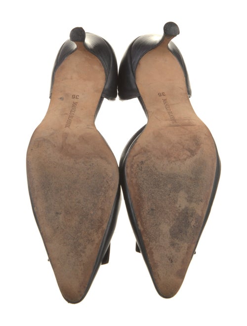 Manolo Blahnik Leather D'Orsay Pumps