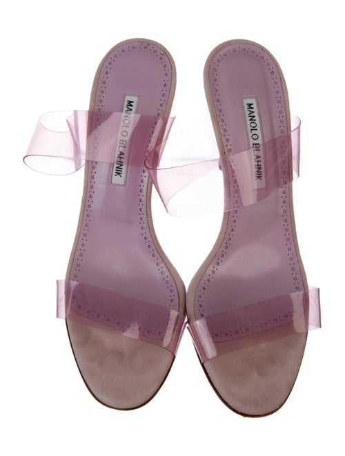 Manolo Blahnik Suede Slides